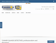 Tablet Screenshot of canariasdetectives.com